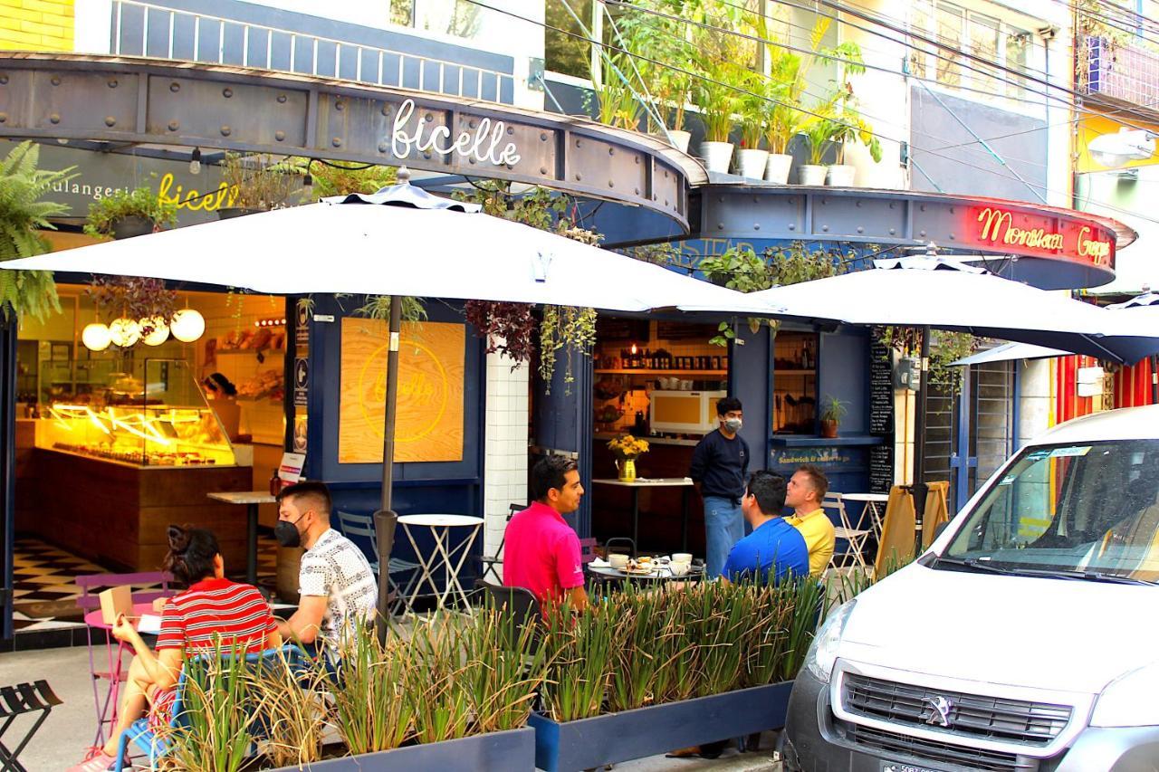 Experience México City Condesa, Central Location, Rooftop Terrace, Coworking, Amazing Artistic Place Extérieur photo